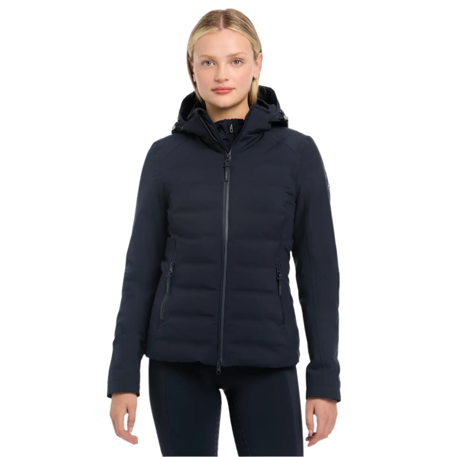 LeMieux Brooke Ladies Waterproof Hybrid Jacket, Navy