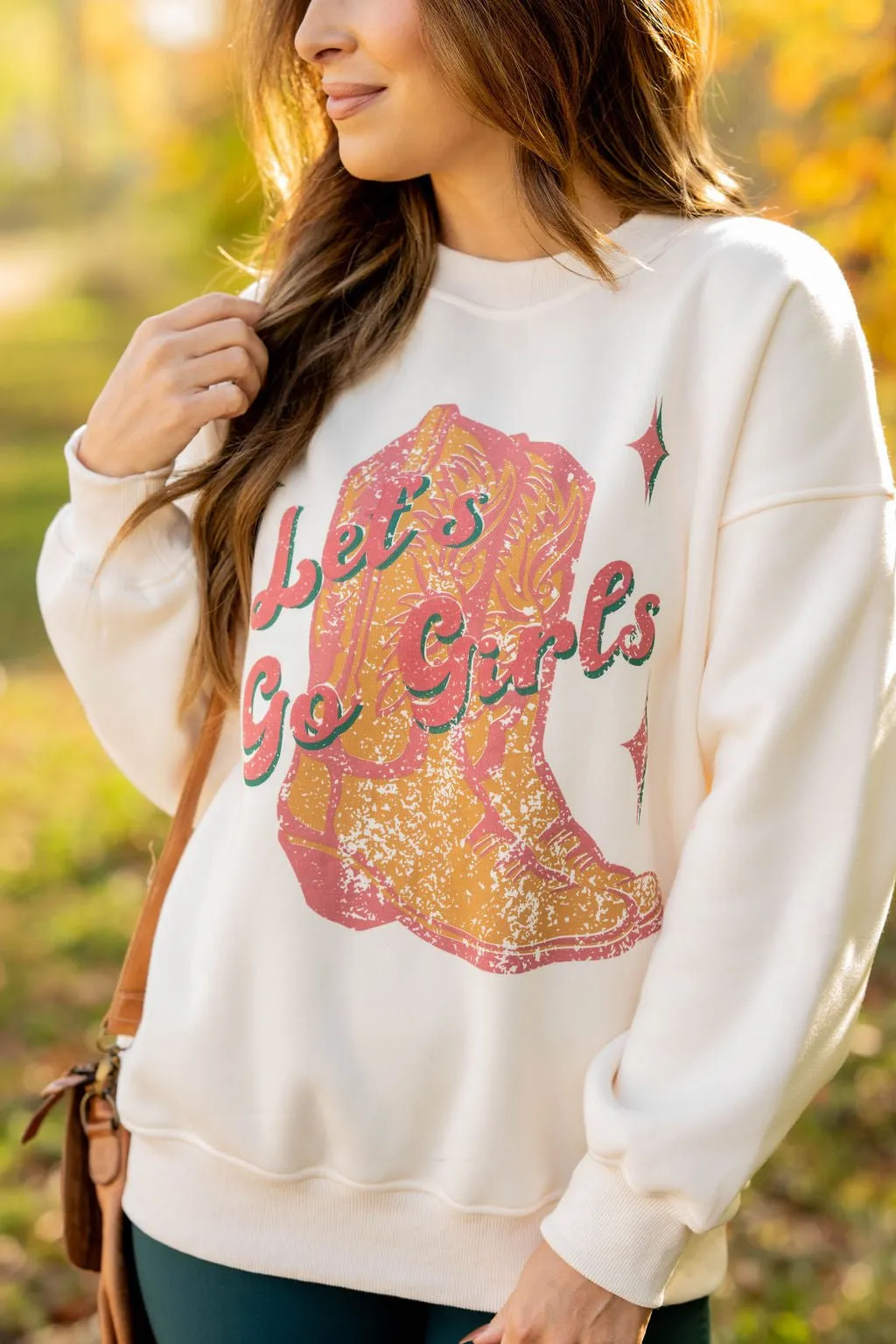 Let's Go Girls Graphic Crewneck