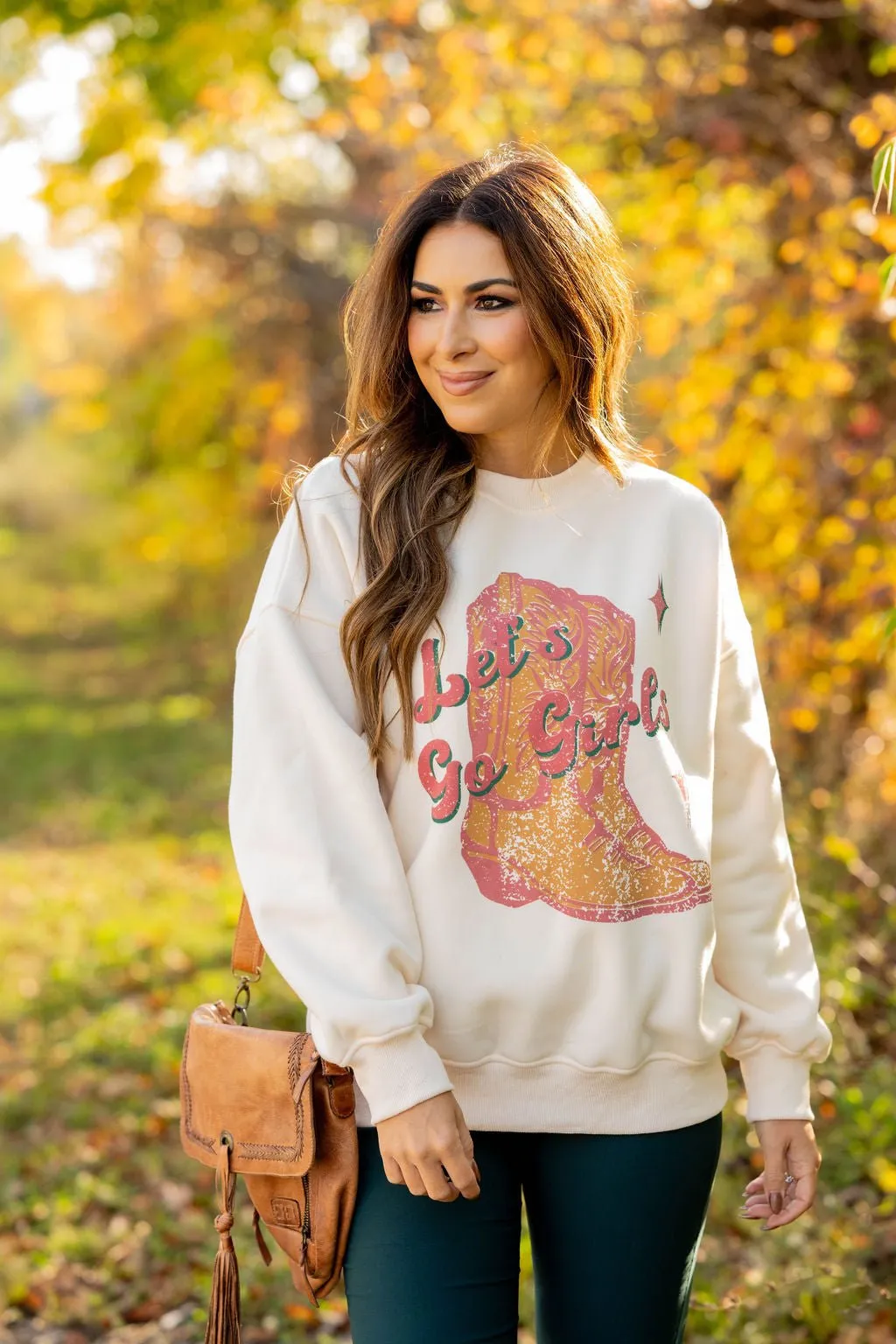 Let's Go Girls Graphic Crewneck