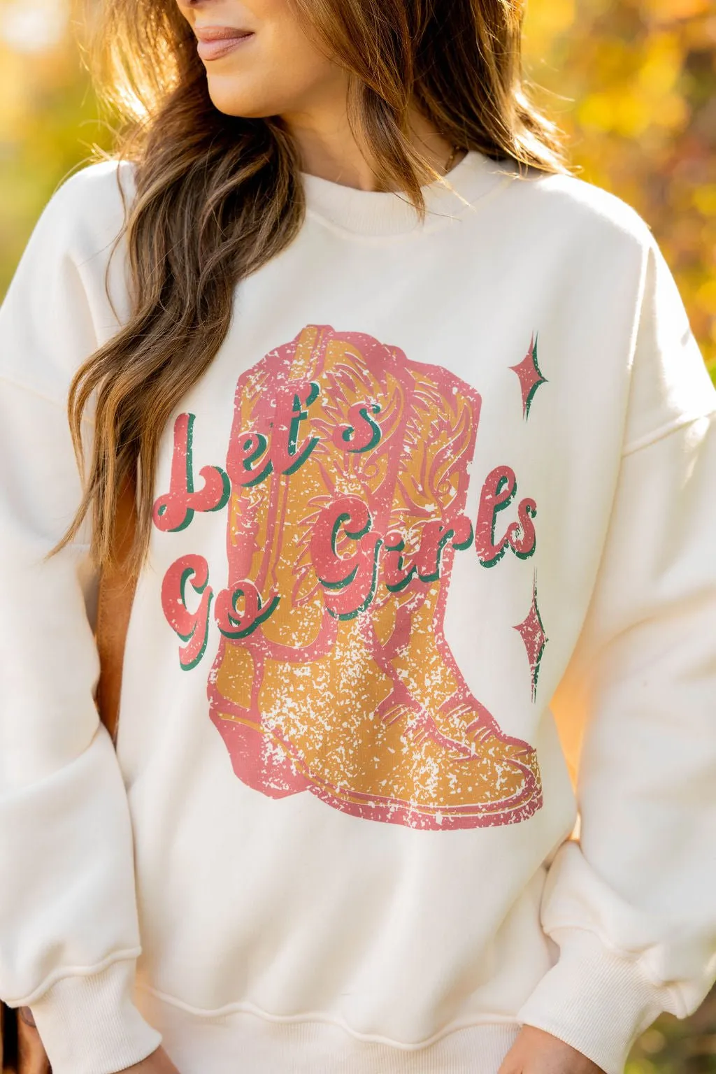 Let's Go Girls Graphic Crewneck