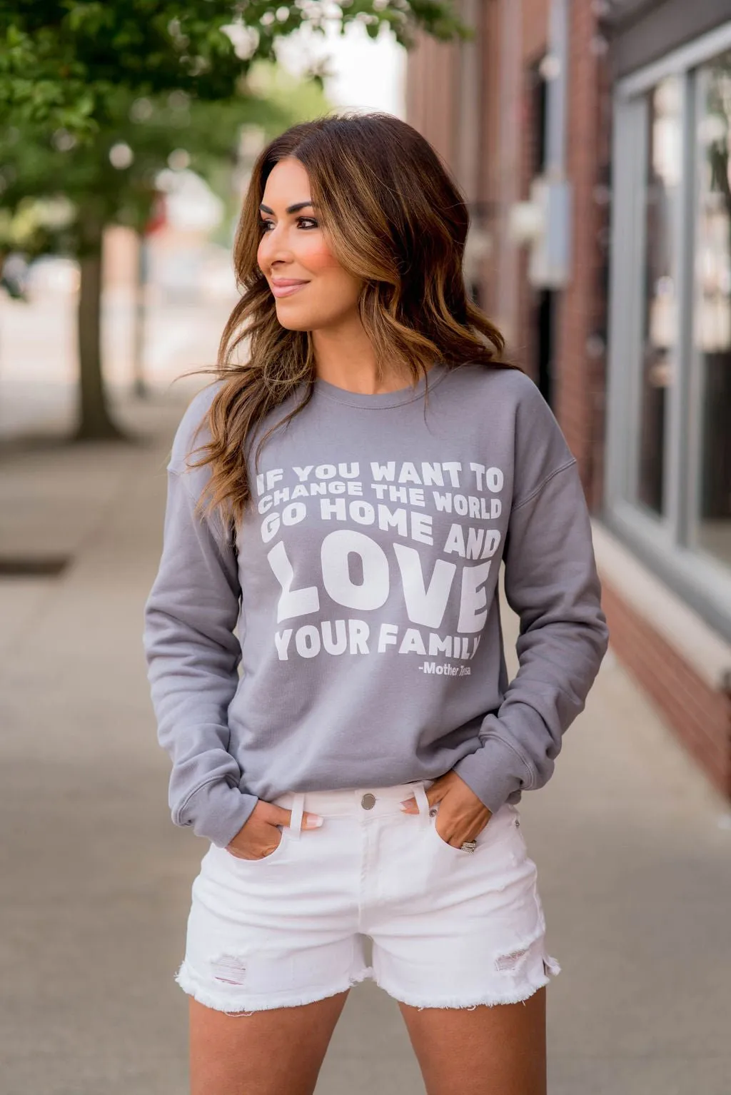 Love Your Family Graphic Crewneck