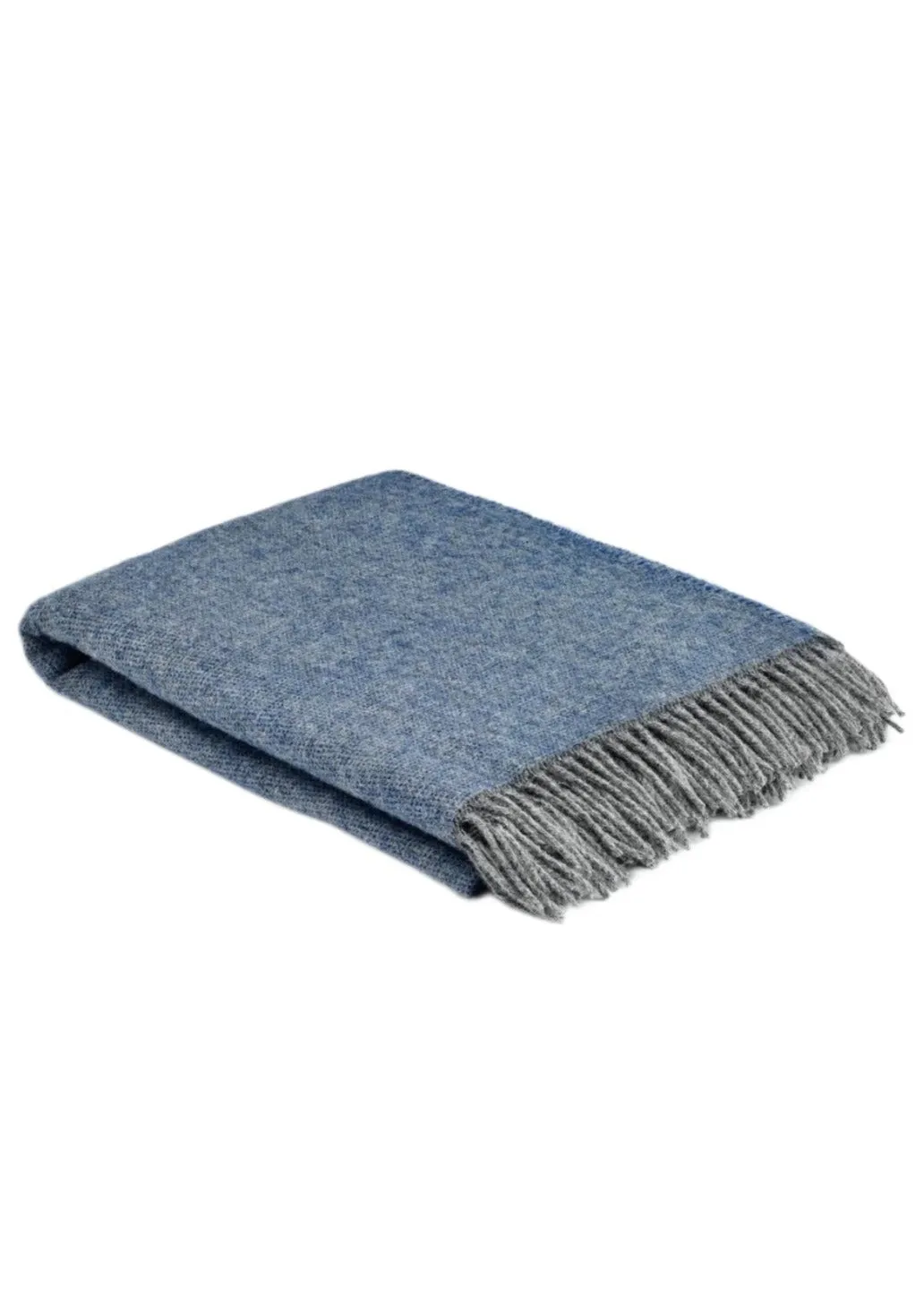 Mcnutt Pure Wool Throw Cosy Periwinkle