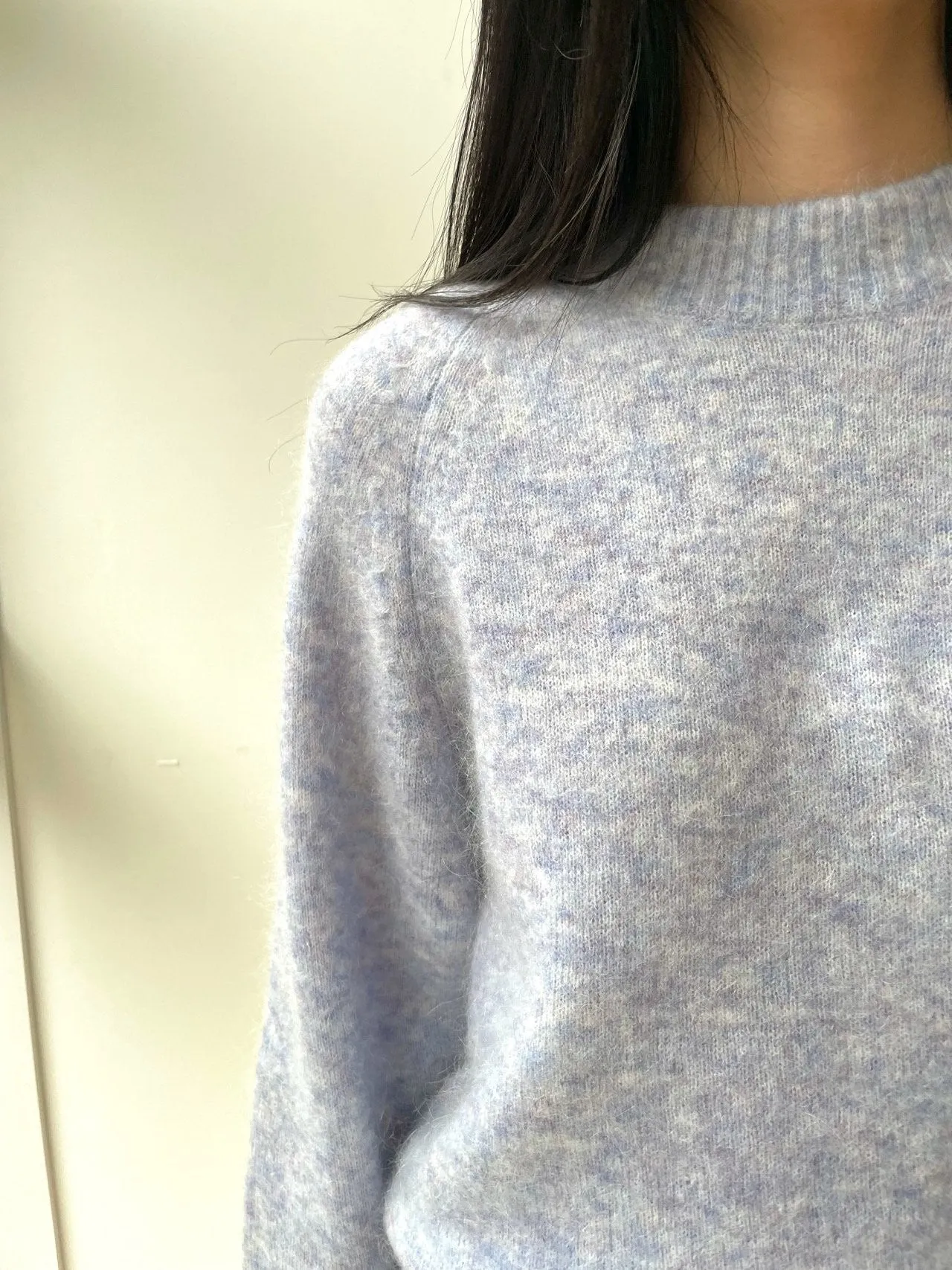 MOHAIR ROUND NECK KNIT