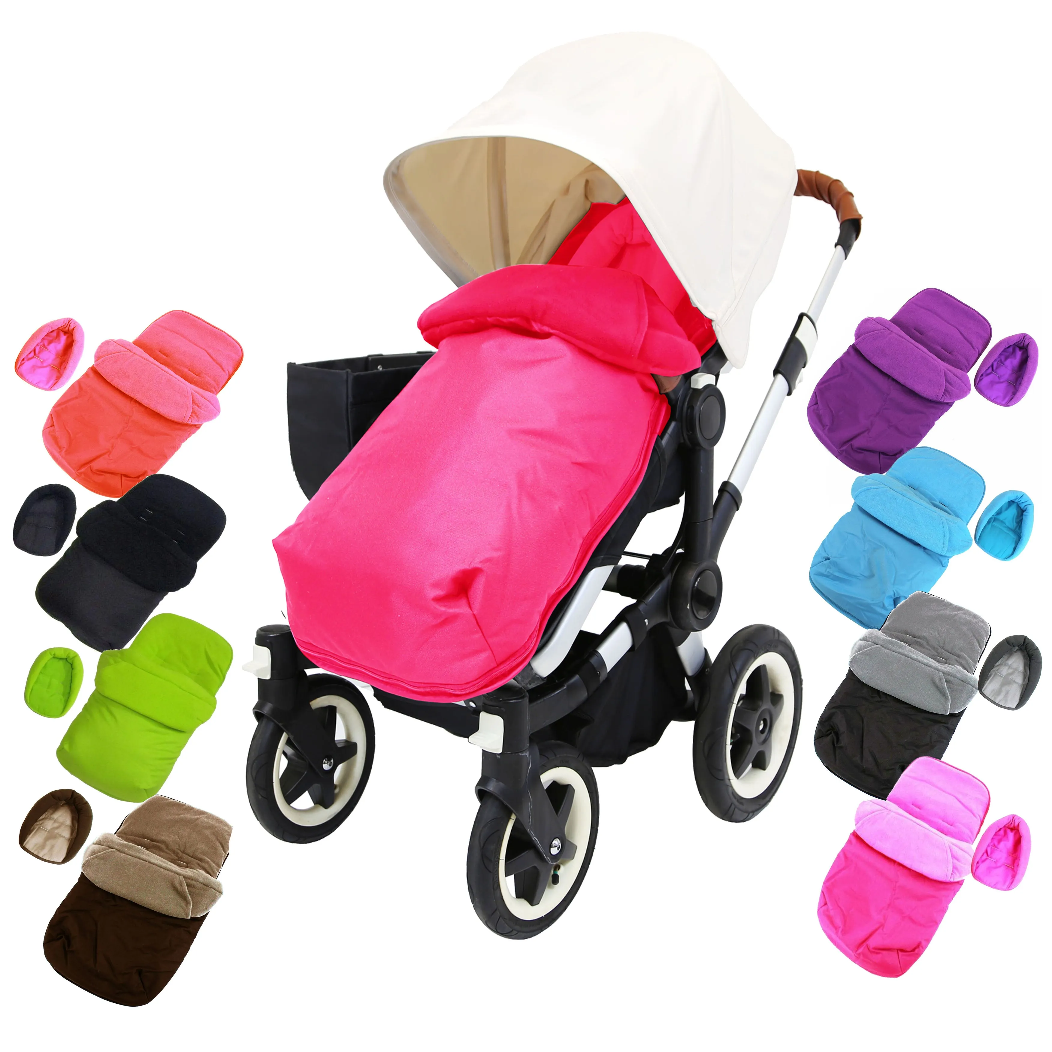 Padded Footmuff With Head Support Pouches For Bugaboo Bee