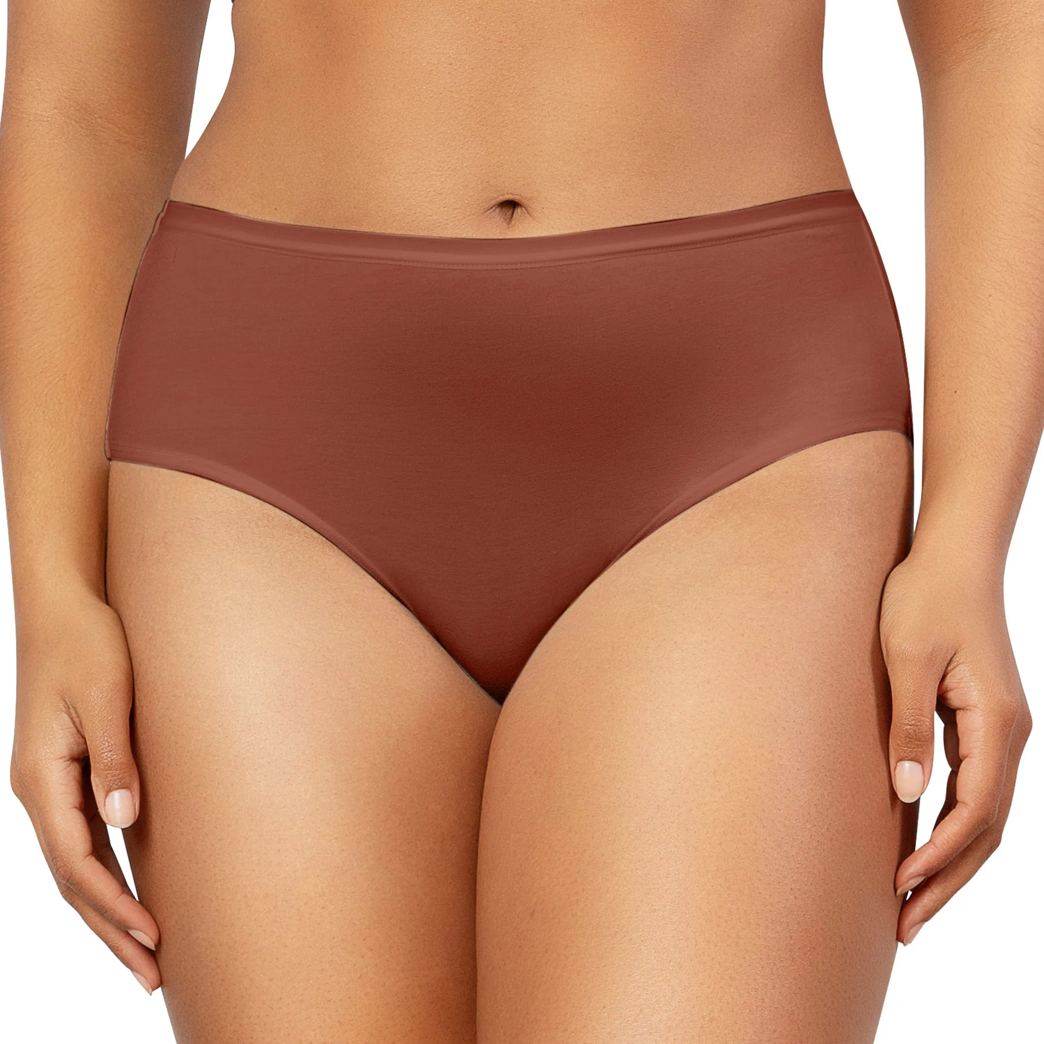 PARFAIT Cozy Brief PP5032 Cotton Like Fabric Full Coverage  - Spice