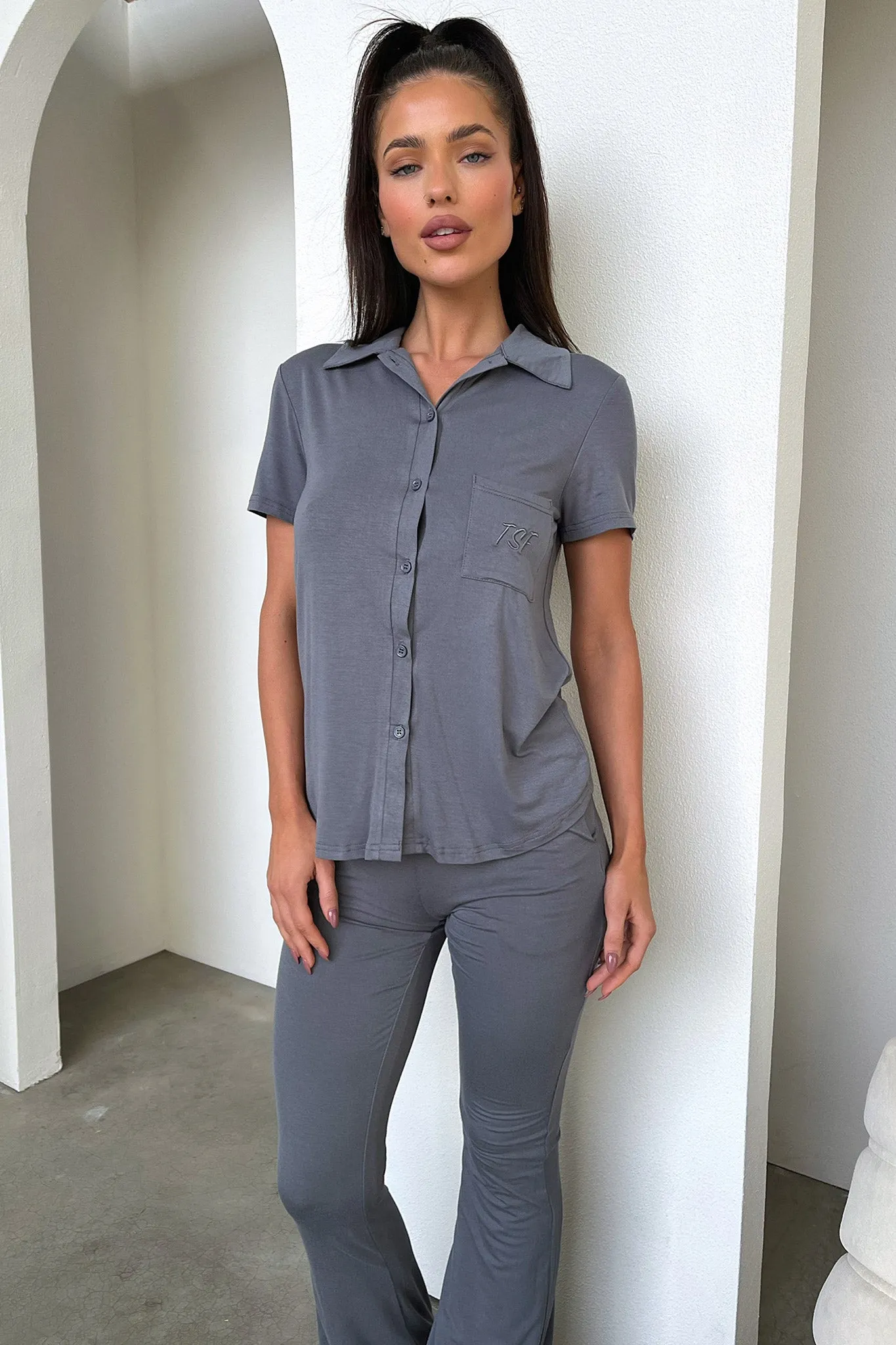 Rayne Top - Charcoal