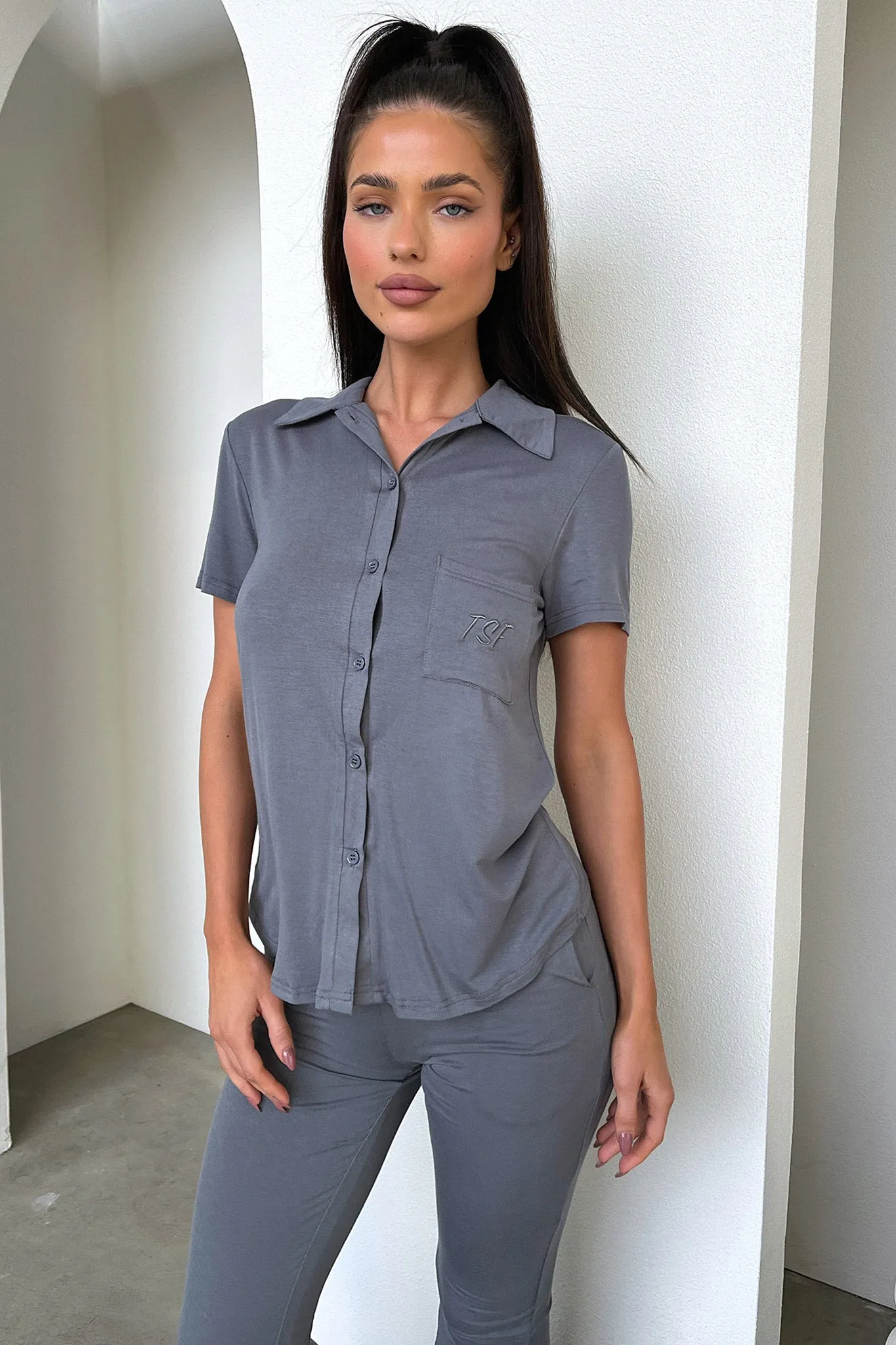 Rayne Top - Charcoal