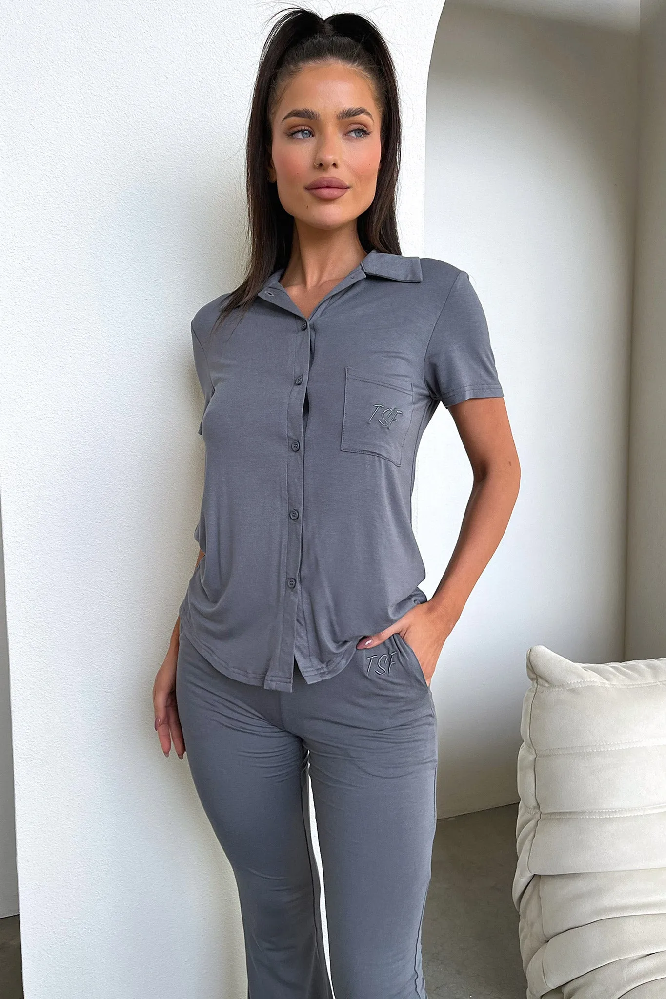 Rayne Top - Charcoal