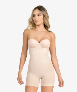 Seamless Strapless Thermal Full Body Shaper - Style 1588