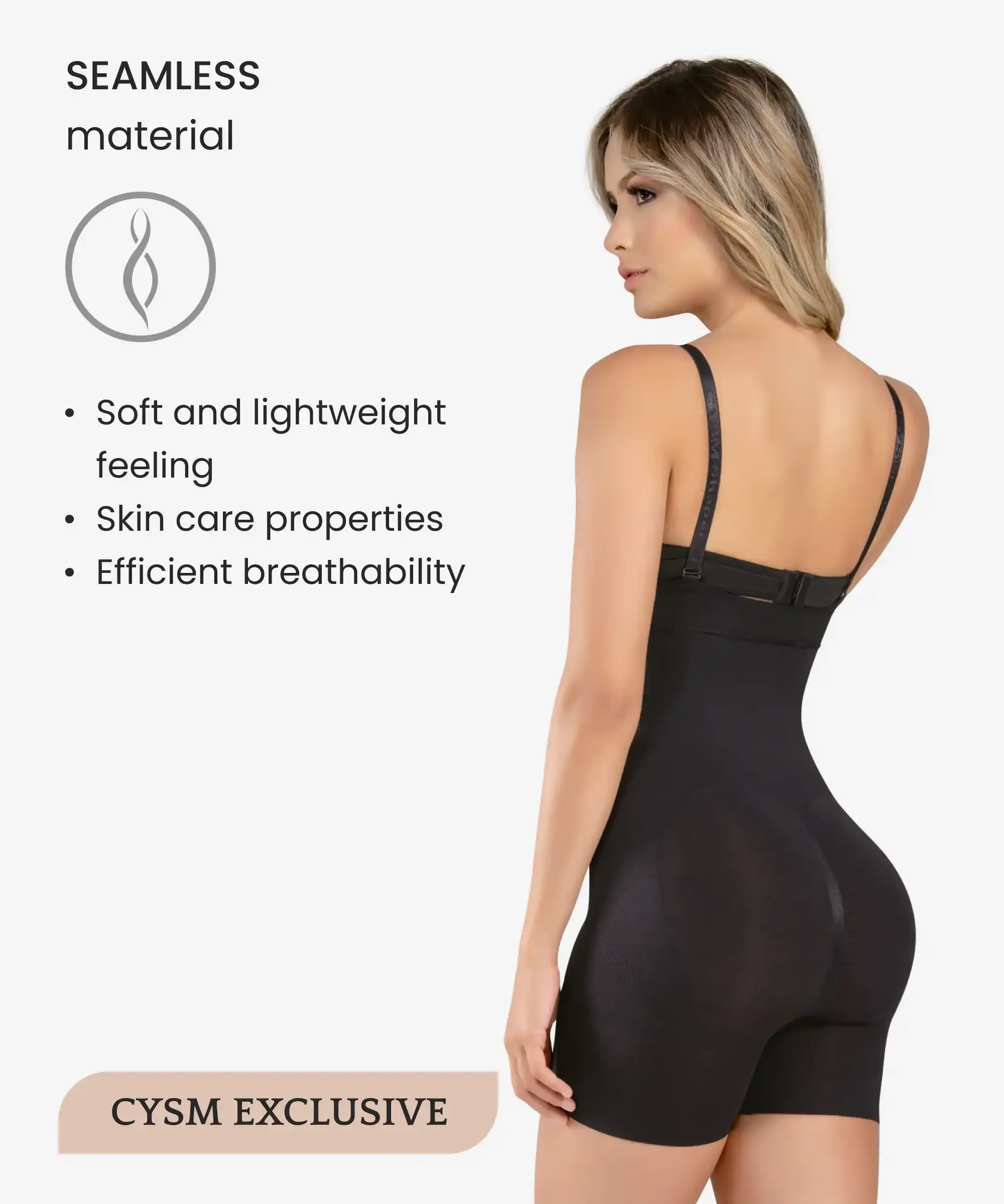 Seamless Strapless Thermal Full Body Shaper - Style 1588