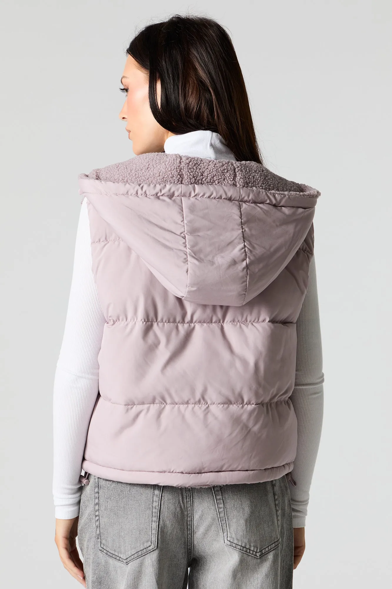 Sherpa Lined Puffer Vest