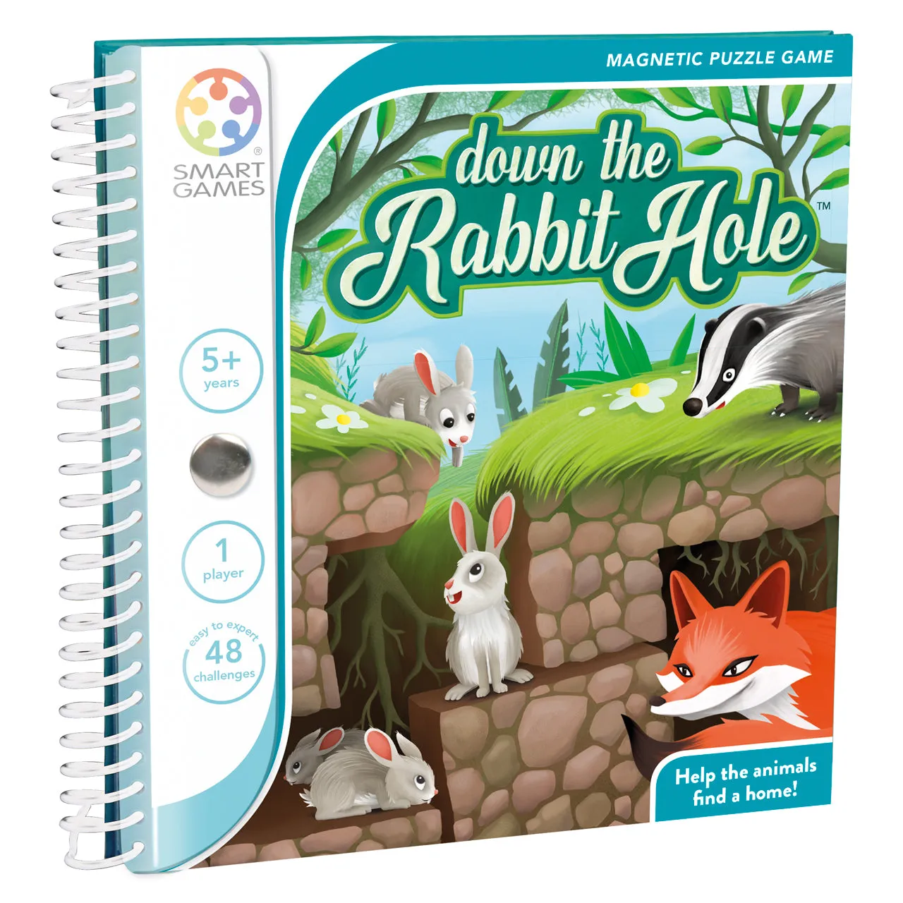 SmartGames Down the Rabbit Hole Magnetic Book