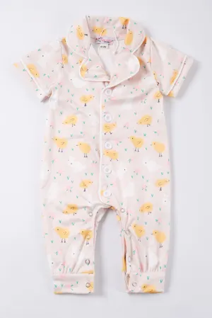 Spring Chick-ens 1 piece romper/Loungewear