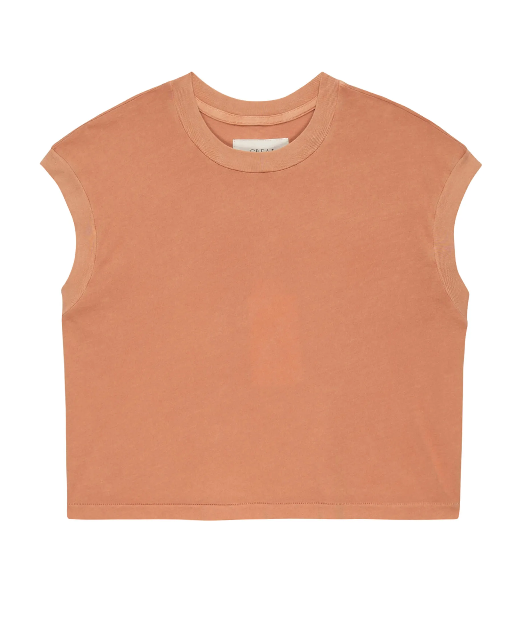 The Square Tee. Solid -- Sun Dried Orange