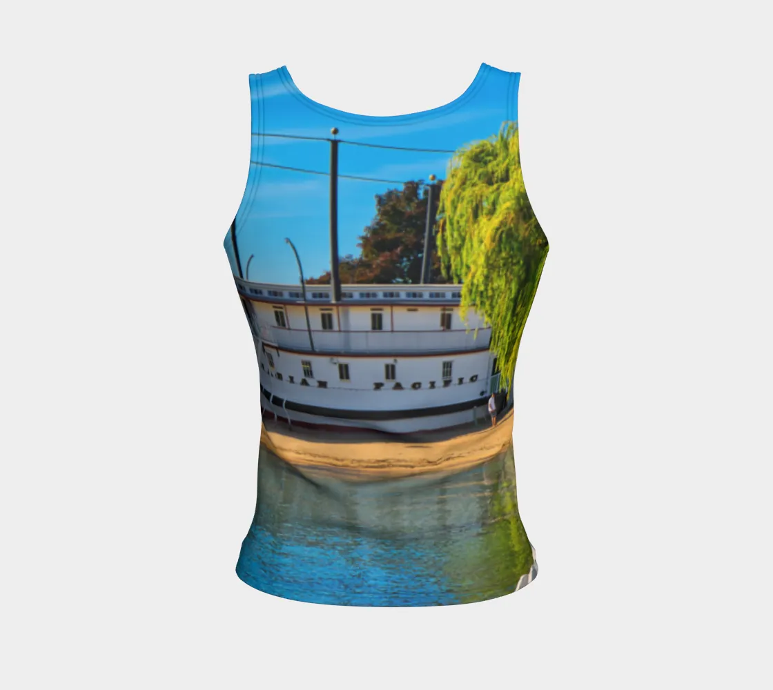 Women's All-Over Fitted Long Tank Top - SS Sicamous