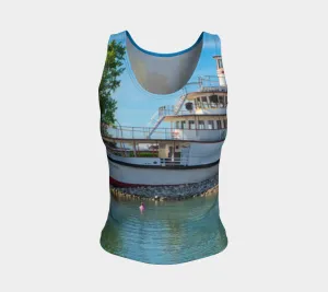 Women's All-Over Fitted Long Tank Top - SS Sicamous