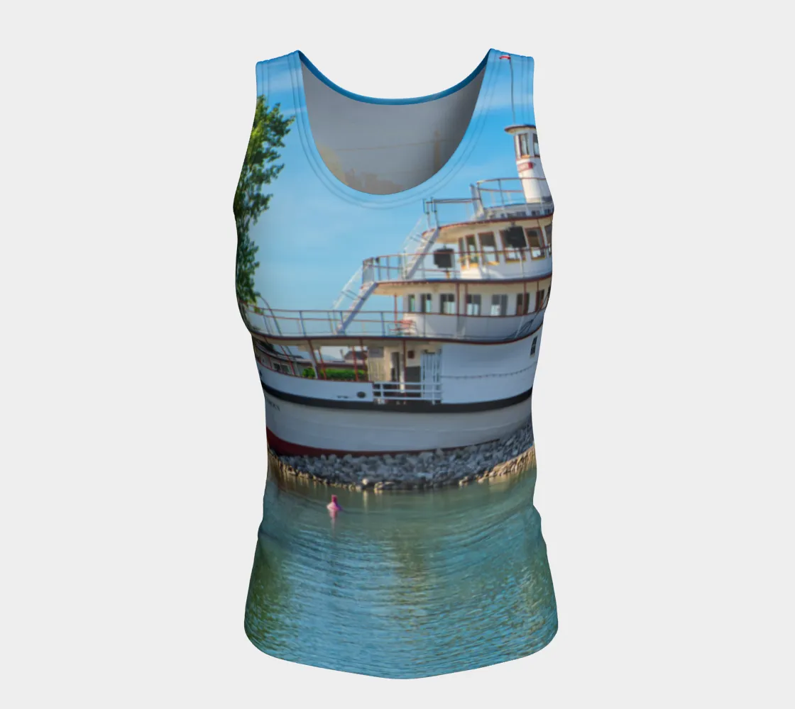 Women's All-Over Fitted Long Tank Top - SS Sicamous