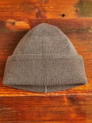 Wool Knit Watch Cap in Smoke